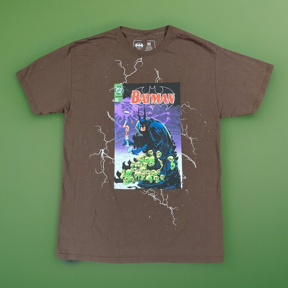 Batman Dark Knight Skull Horror Retro Comic Super Hero Cool Geek TShirt Size M